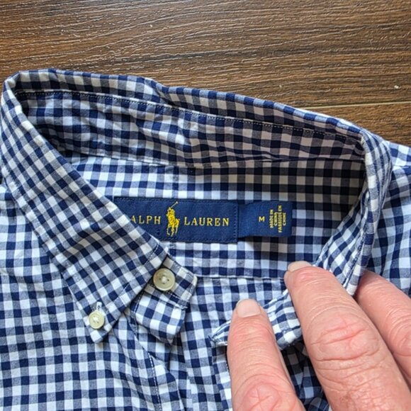 Ralph Lauren Men's Blue Checkered Shirt - Picture 4 of 7